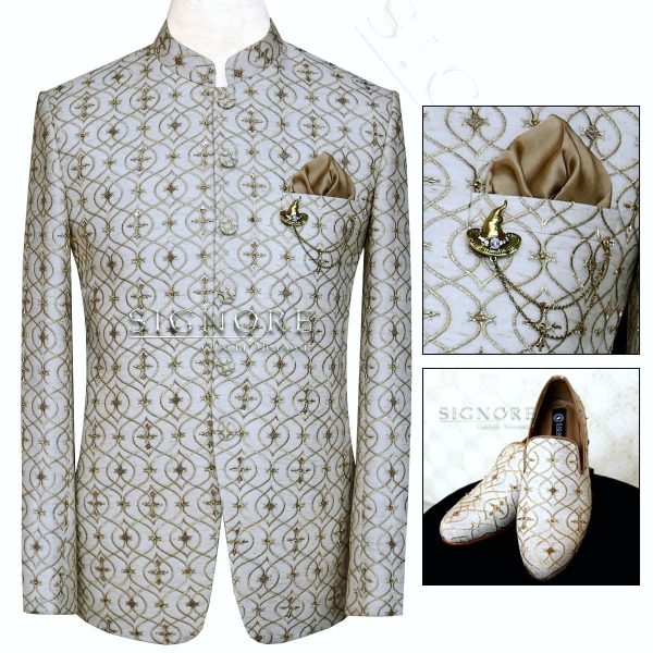 Embroidered and Embellished customized Elegant Prince Coat
