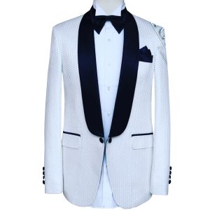 White Tuxedo 2 piece Suit for Men